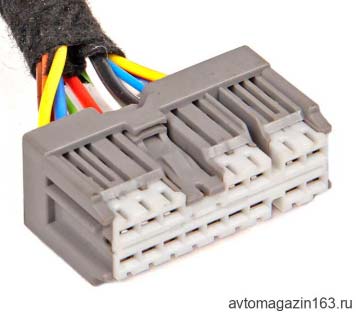 Разъем 16-pin 6098-6958 серый