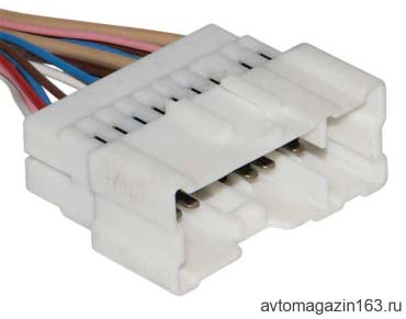 Разъем 16-pin 16 проводов Веста, Х рей 6098-6986 белый, штыревой SUMITOMO