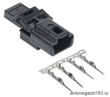 Разъем 4-pin 1379674-1 черный TE Connectivity