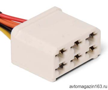 Разъем 6 pin 1/02503 серии 6.3мм
