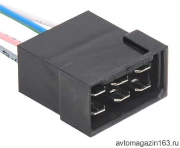 Разъем 6 pin 1/02504 серии 6.3мм