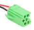 Разъем 6-pin 3 провода Веста 4А0 972 643 A Mini ISO зеленый жгута проводов камеры заднего вида