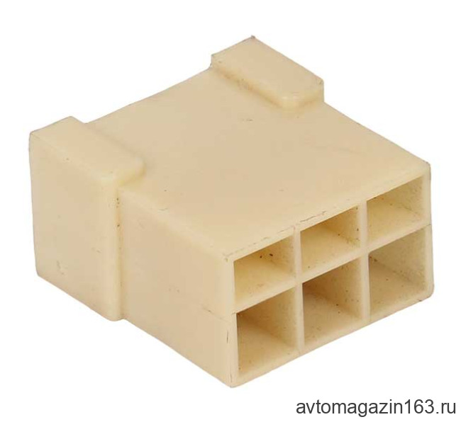 Колодка 6-pin штыревая серии 6.3мм 1/02504 под 506 клемму