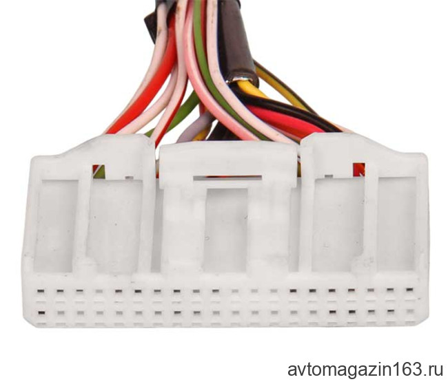 Разъем 40-pin 17 проводов для магнитолы Веста 1318389-1 белый AMP