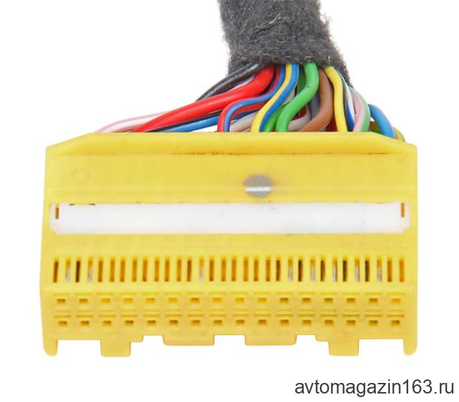 Разъем 32-pin 22 провода для блока управления отопителем Гранта FL, Калина 2 желтый Разъем 32-pin 22 провода для блока управления отопителем Гранта FL, Калина 2 желтый