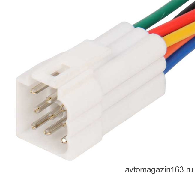 Разъем 9-pin 9 проводов для переключателя стеклоподъемника старого образца 1118 Калина Разъем 9-pin 9 проводов для переключателя стеклоподъемника старого образца 1118 Калина