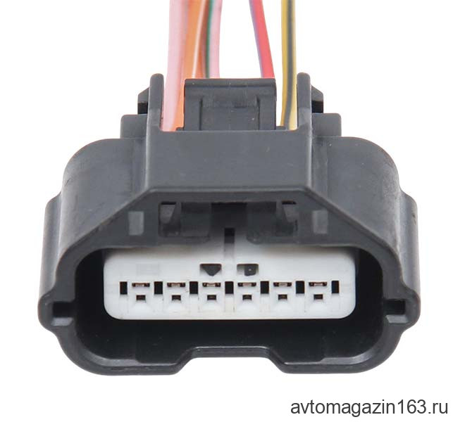Разъем 6-pin 6 проводов для дросселя Веста, Х рей 7283-8850-30 датчика парковки Калина Приора Гранта