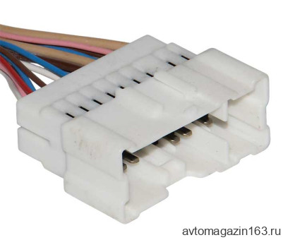 Разъем 16-pin 16 проводов Веста, Х рей 6098-6986 белый, штыревой SUMITOMO