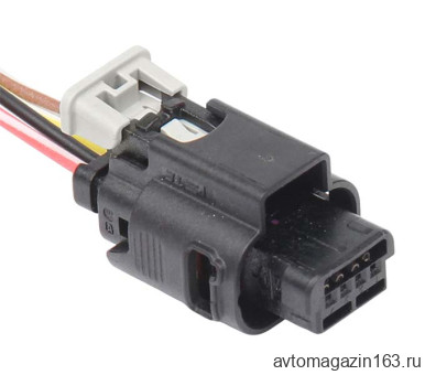 Разъем 4-pin 4 провода для камеры заднего вида Х рей, Peugeot, Citroen 1801823-1 TE Connectivity