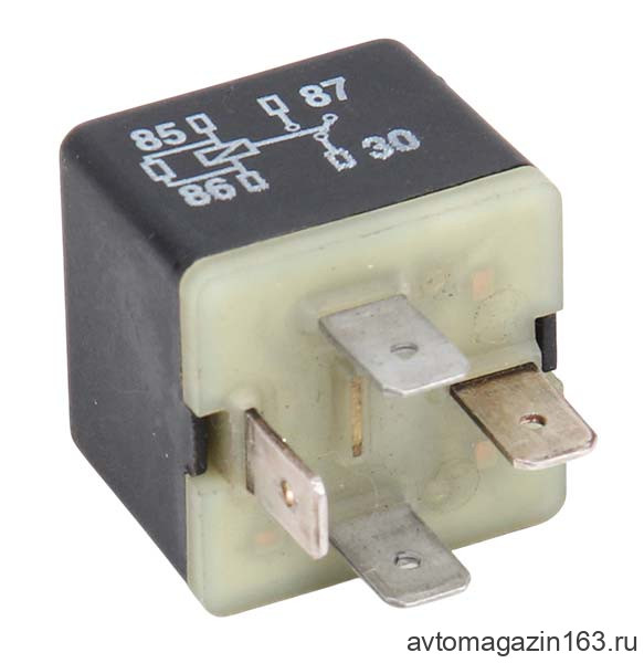 Реле 4-х контактное 40А (204) черное VAG 431951253H OMP
