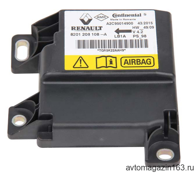 Блок управления подушкой безопасности Ларгус, Renault Logan, Nissan Almera 8201208108 AirBag