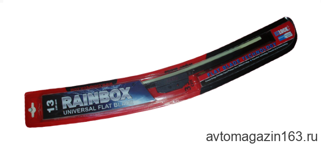 Щетка стеклоочистителя бескаркасная RAINBOX PREMIUM 18"/45см. (5 адаптеров)