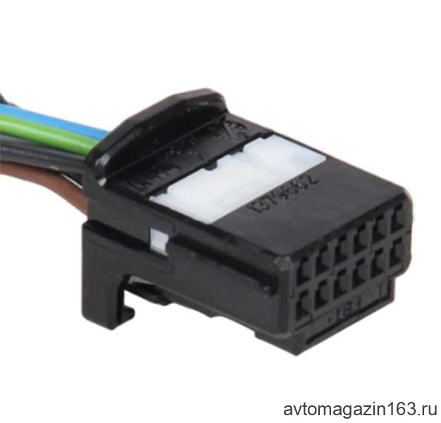 Разъем 12-pin 10 проводов для мульти руля Веста 1379662-1 черный TE Connectivity