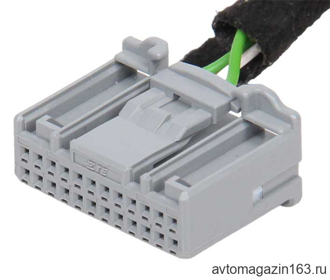 Разъем 24-pin 6 проводов Веста, Ларгус 1379668-2 TE Connectivity серый