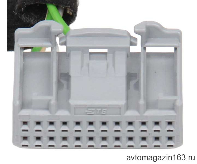 Разъем 24-pin 6 проводов Веста, Ларгус 1379668-2 TE Connectivity серый