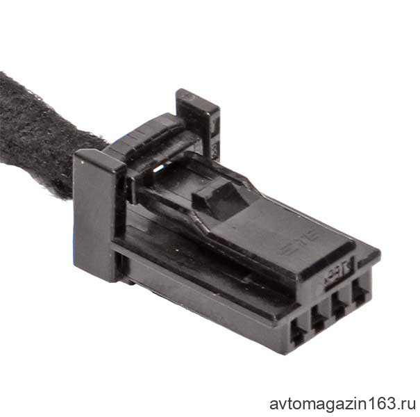 Разъем 4-pin 2 провода Веста, Ларгус, Рено 1379658-1 для плафона бардачка, USB розетки черный