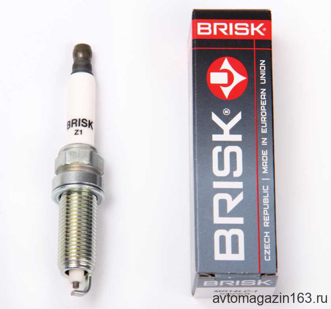 Свеча зажигания BRISK MR14LC-1 Super 8кл. 2190 Гранта, Ларгус (двиг. 11182) Х Рей, Renault (H4M) 1шт