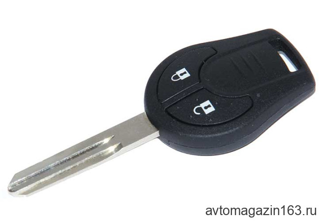 Ключ замка зажигания Nissan Juke, Nissan Tiida 2 кнопки