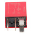 Реле 4-х контактное с резистором 25A мини Peugeot, Citroen, Opel красное 9807972380 OMRON