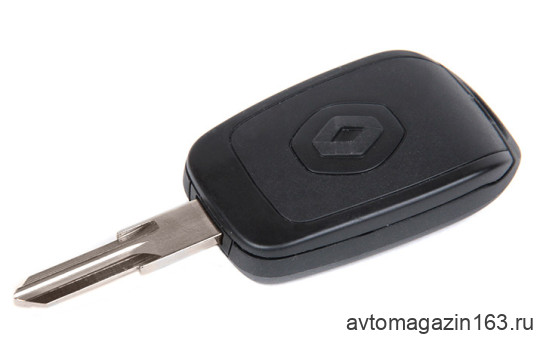 Ключ замка зажигания Renault HITAG 3 PCF 7961 (эмблема черная) 2 кнопки VAC 102