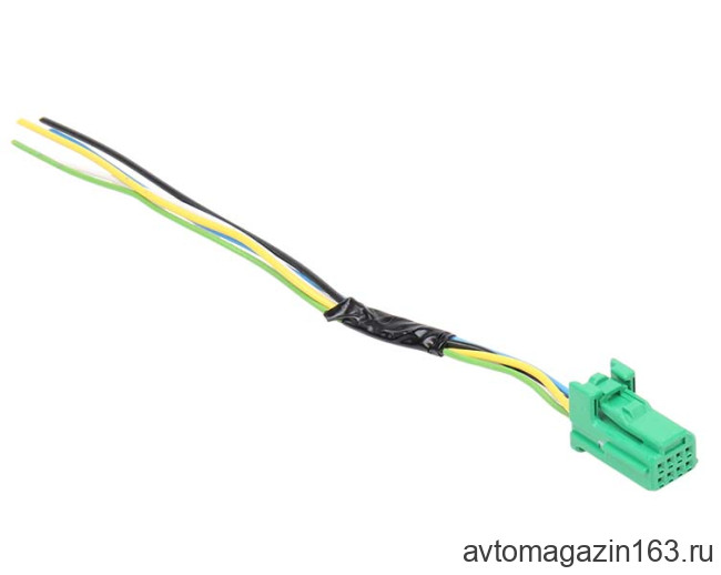 Разъем 8-pin 6 проводов для кнопки обогрева лобового стекла Renault 1379659-4 зеленый TEConnectivity