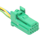 Разъем 8-pin 6 проводов для кнопки обогрева лобового стекла Renault 1379659-4 зеленый TEConnectivity