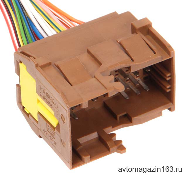 Разъем 36-pin 22 провода Веста межжгутовой штыревой коричневый 1-1718492-1 TE Connectivity