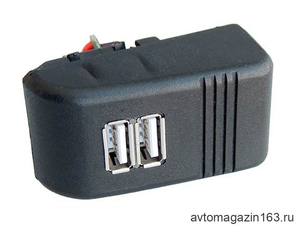 Устройство зарядное для USB 2110, 2111, 2112 в облицовке комбинации приборов АПЭЛ