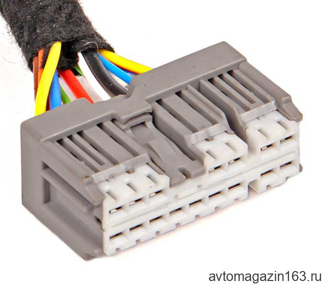 Разъем 16-pin 14 проводов для подрулевого переключателя света Веста 6098-6958 серый SUMITOMO