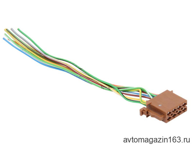 Разъем 8-pin 4 провода для магнитолы (динамики) Нива Легенд 962191-1 коричневый TE Connectivity