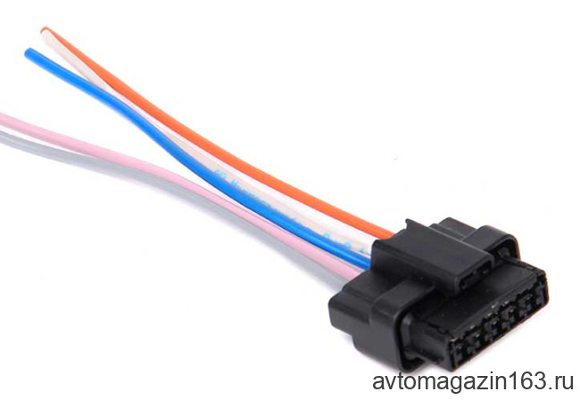 Разъем 5-pin 5 проводов Ларгус 953600-1 для мотора стеклоочистителя, бензонасоса Китай