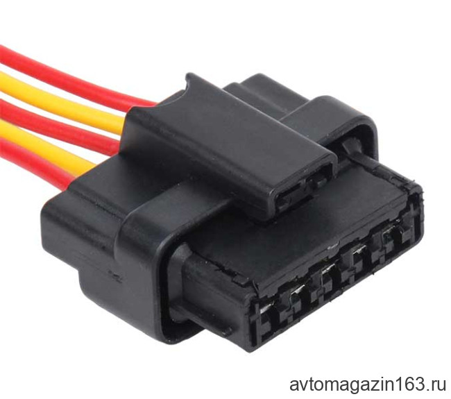 Разъем 5-pin 5 проводов Ларгус 953600-1 для мотора стеклоочистителя, бензонасоса Китай