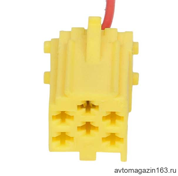 Разъем 6-pin 1 провод Веста 4А0 972 643 Mini ISO желтый