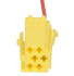 Разъем 6-pin 1 провод Веста 4А0 972 643 Mini ISO желтый