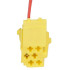 Разъем 6-pin 1 провод Веста 4А0 972 643 Mini ISO желтый