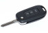 Ключ замка зажигания Renault HITAG AES (выкидной, хром) 3 кнопки HU179
