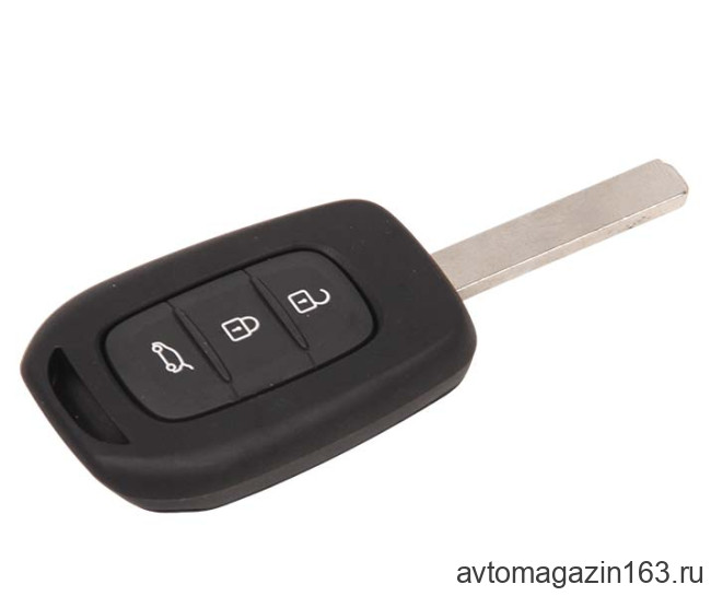 Ключ замка зажигания Renault HITAG 3 PCF 7961 (хром) 3 кнопки с открыванием багажника VA2 Ключ замка зажигания Renault HITAG 3 PCF 7961 (хром) 3 кнопки с открыванием багажника VA2