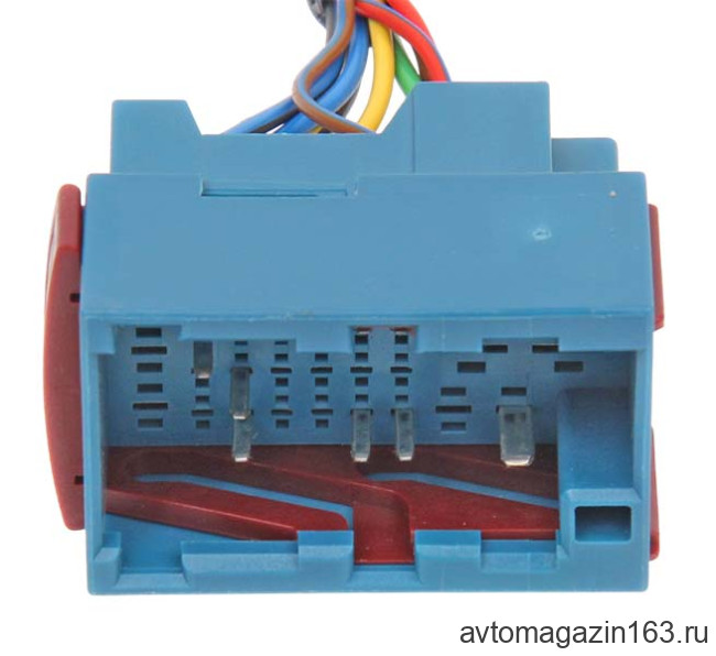 Разъем 33-pin 9 проводов Веста, Приора межжгутовой штыревой синий 3-962438-1 AMP