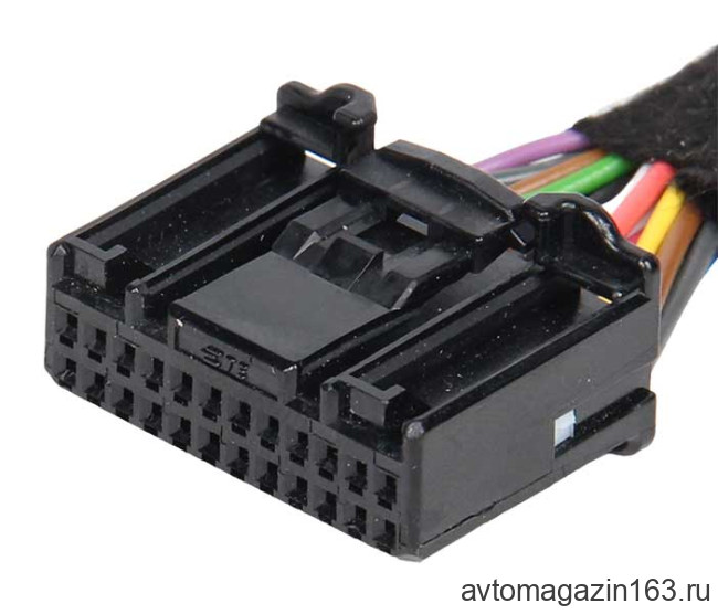 Разъем 24-pin 22 провода Ларгус 1379668-1 TE Connectivity черный
