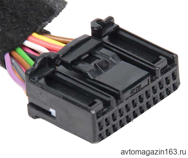 Разъем 24-pin 22 провода Ларгус 1379668-1 TE Connectivity черный