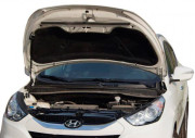 Упор капота Hyundai ix35 (2010-) одинарный, в сборе с кронштейном ТехноМастер