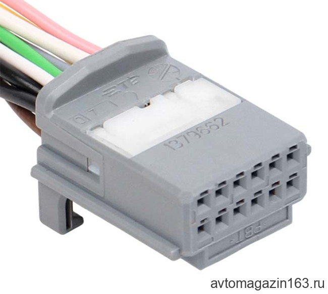 Разъем 12-pin 11 проводов 1379662-2 серый TE Connectivity
