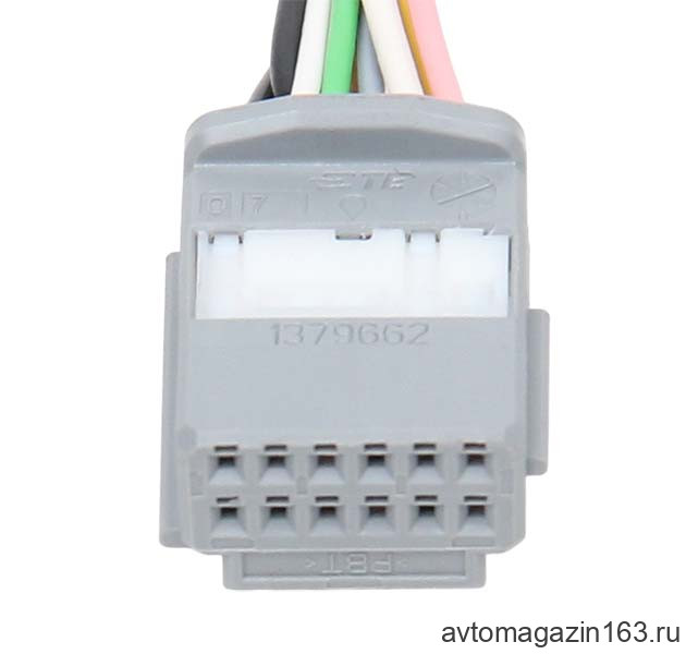 Разъем 12-pin 11 проводов 1379662-2 серый TE Connectivity