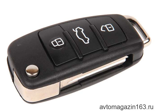 Ключ замка зажигания Ларгус выкидной, без платы, по типу Audi