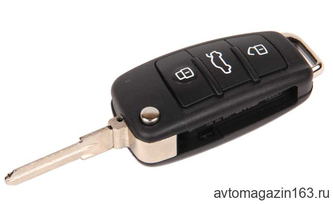 Ключ замка зажигания Ларгус выкидной, без платы, по типу Audi