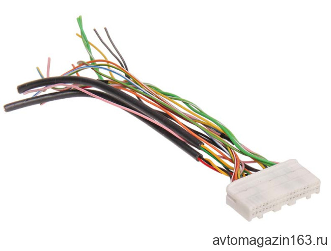 Разъем 40-pin 21 провод для магнитолы Веста, Гранта FL (аналог 1318389-1) белый