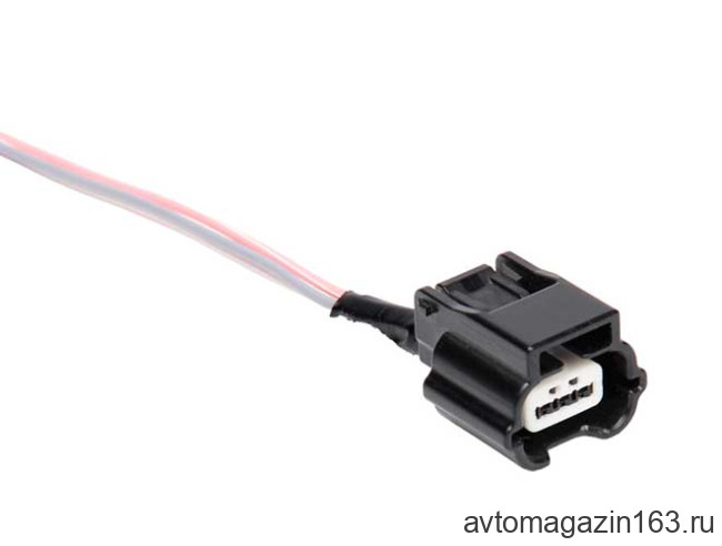 Разъем 3-pin 3 провода Веста для электрокорректора фар, датчика фреона Renault, Largus аналог
