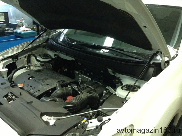 Упор капота Mitsubishi ASX (2010-) (в сборе с кронштейном) ТехноМастер