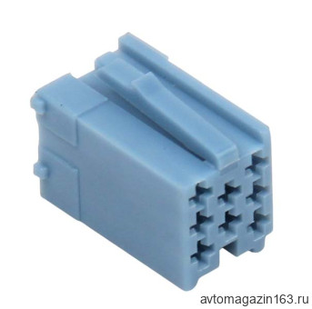 Разъем 8-pin без проводов Веста, Гранта FL 4А0 972 643 B Mini ISO синий