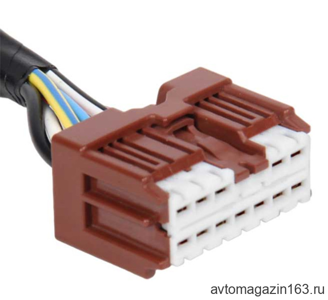 Разъем 12-pin 7 проводов коричневый ЦБКЭ Веста, Ларгус, Renault, Nissan 6098-6956 SUMITOMO